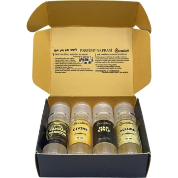 Vonný olej Scentics SADA Vzorky Parfémy na praní - PREMIUM Scentics 4x 10 ml