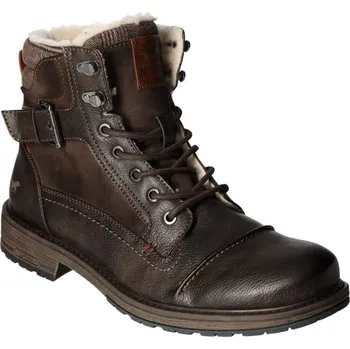 Pánská zimní obuv Kotníkové boty Mustang tmavě hnědé 4157-605-32 - 47