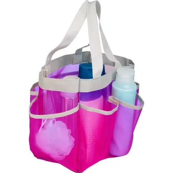 Plážová taška Síťová plážová taška na hračky – růžová