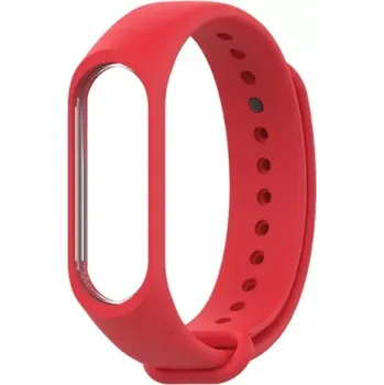 Silikonový řemínek pro XIAOMI MI BAND 3/4 – červený