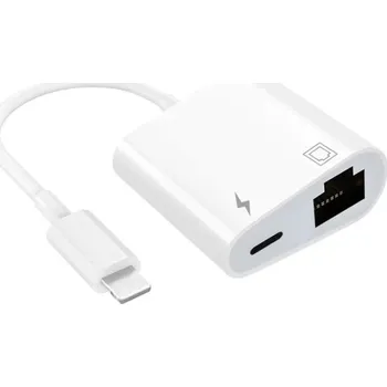 Datové redukce Adaptér Lightning ( Iphone ) + Ethernet port pro zařízení s Litghtning konektorem