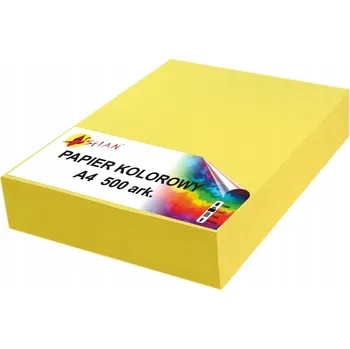 Barevný papír Barevný papír A4 80g citronově žlutý 500 listů