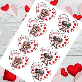 Přisada na vaření a pečení Zamilované srdíčko "Medvíďátka" srdce klasika (VYŘEZÁNO)