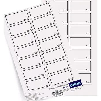 Samolepící etiketa Samolepicí etikety na sklenice WHITELINE, 28 ks