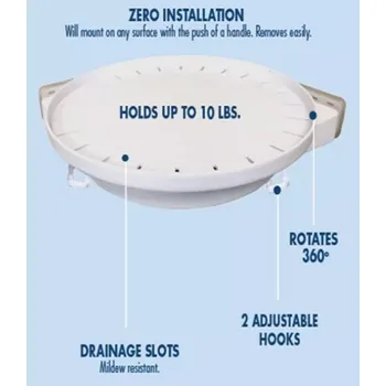 police Otočná rohová police s háčky