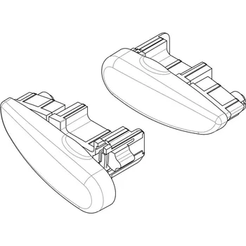 Příslušenství ke střešnímu nosiči NORDRIVE 2 plastové koncovky pro nosiče Silenzio Sada 2 koncovek pro střešní tyče SILENZIO