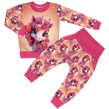 Tepláková souprava - Unicorni (bez kapuce) Velikost: 80