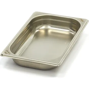 Dóza na potraviny Gastronádoba 1/4 GN – 4 cm hluboká – 26,5 x 16,2 cm – nerezová ocel