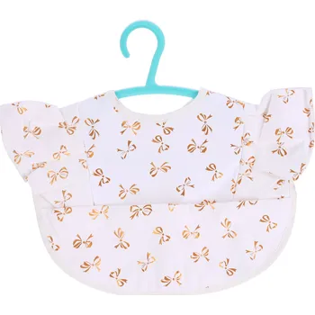 Dětský voděodolný bryndák s kapsou a volánky