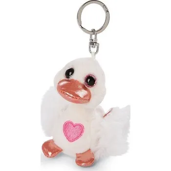 plyšák NICI klíčenka plyšová Love Bílá labuť 8 cm