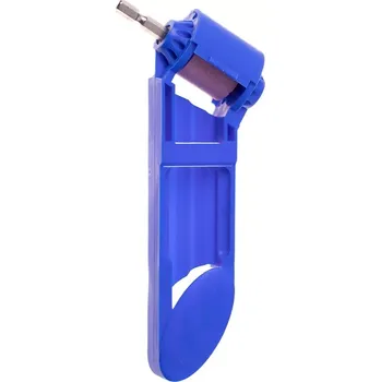 stolní bruska Přenosná bruska na vrtáky – modrá