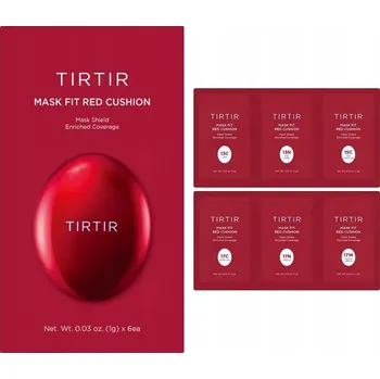 Dekorativní kosmetika TIRTIR Mask Fit Red Cushion Sada vzorků 6 odstínů (13C, 13N, 15C, 17C, 17N, 17W)
