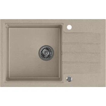 Granitový dřez Jednokomorový granitový dřez Quadron Peter 111, béžový