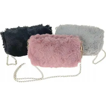 Kabelka Kabelka kožešina růžová