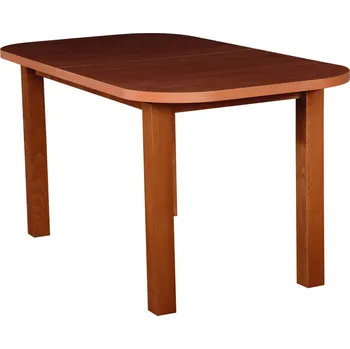 Jídelní stůl 150x80+40 Laminát Ovál Nohy Rovné
