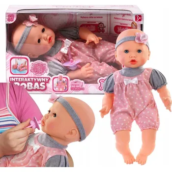 Panenka Panenka Artyk Natalia, imitující miminko s dudlíkem, 41 cm