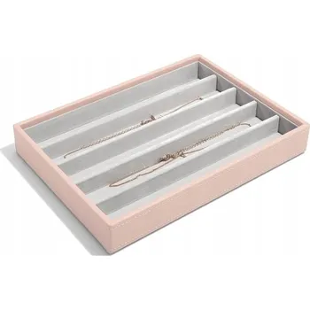 Úložný box ORGANIZÉR na ŘETÍZKY růžový Classic Stackers