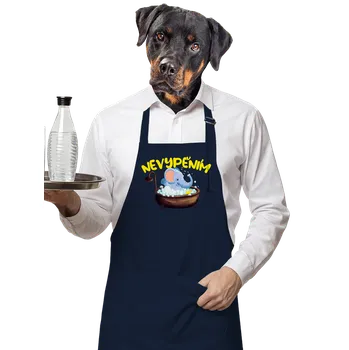 Kuchyňská zástěra Bastard Nevypěním zástěra Navy