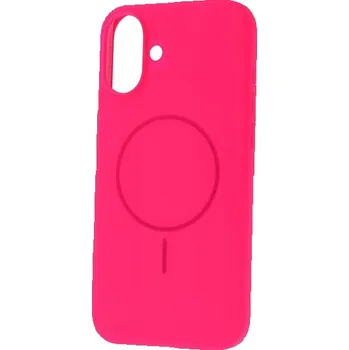 Pouzdro na mobilní telefon TopQ Magsafe Slim Silicone pro iPhone 16 Plus pink