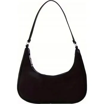 Kabelka Módní dámská kabelka přes rameno černá z nylonu