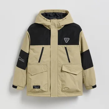 Chlapecká bunda Reserved - Lehká bunda s kapucí - světle olivová - 790HF-81X - 790HF-81X-146