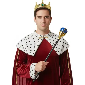 Karnevalový doplněk Královské žezlo modré 48cm