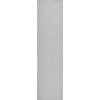 Koberec Koberec běhoun světle šedý 80 x 300 cm, 100% polypropylen