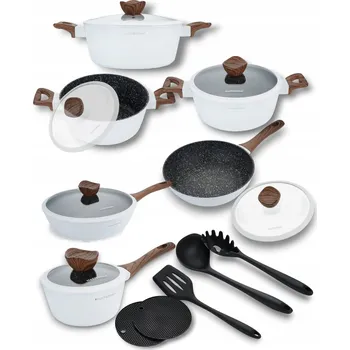 Sada nádobí Sada hrnců Masterpan se skleněnými poklicemi, 15 dílů