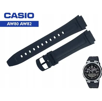 Řemínek na hodinky Řemínek Casio Aw-80 Aw-82 + Stěžejky 18 mm