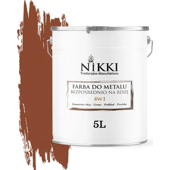 barva na kov BARVA NA KOV PŘÍMO NA REZ POZINK 4v1 CIHLOVÁ BARVA RAL 8004 MAT 5L