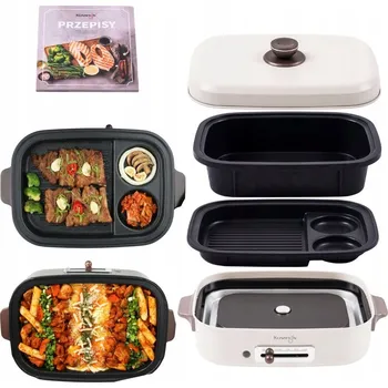 Kuchyňský gril Kontaktní elektrický gril Kuvings Ceramic Plus béžový 1400 W