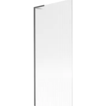 Vanová zástěna Mexen Next L vanová zástěna 1-dílná 80 x 150 cm, proužky, gun gray kartáčovaná - 895-080-000-03-09-66 Vanové zástěny