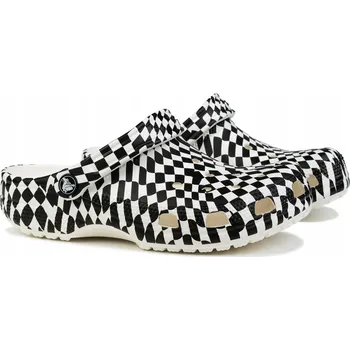 Pracovní obuv Dámské boty Chodaki Crocs Classic Warped Checker 211007 Clog 42-43