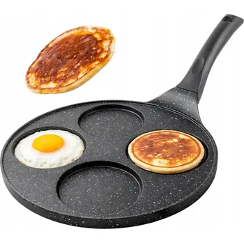 Pánev PÁNEV NA VOLSKÁ OKA, LÍVANCE A PALAČINKY S NEPŘILNAVÝM MARMOROVÝM POVRCHEM - VHODNÁ I NA INDUKCI