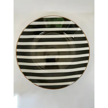 Talíř Hluboký talíř na polévku 20 cm Černý