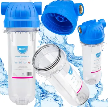vodní filtr Nádobový filtr na potrubí s přípojkou 3/4" USTM pro 10" filtry, pouzdro filtru