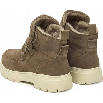 Dámské kozačky Caprice kozačky Dk Taupe Suede 367 9-26255-45