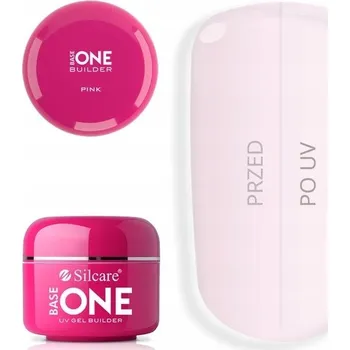 Lak na nehty SILCARE gel UV stavební gel na nehty pro modeláž Builder Base One PINK 15g