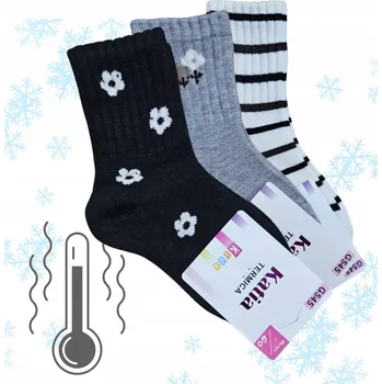 Dámské ponožky PONOŽKY TEPLÉ, ZATEPLENÉ, MULTIPACK, 3KS, ZIMNÍ 22-26