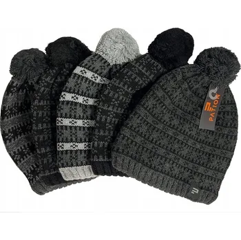 Podprsenka Čepice pánská s bambulí vzor dlaždice