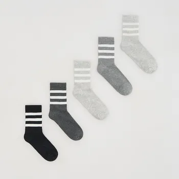 Dětská móda Reserved - Ponožky 5 ks - světle šedá - 014HW-09M - 014HW-09M-K37