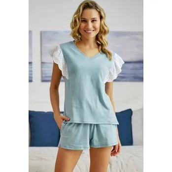 Dámské pyžamo Dámské pyžamo Doctor Nap 5362 - bavlna Světle modrá M