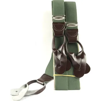 Kšandy Kšandy originál AČR hladké kožené upínání ZELENÉ