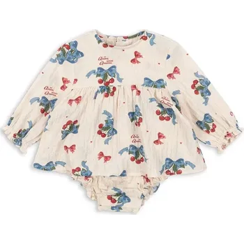 Dámské šaty Kojenecké šaty Konges Sløjd ELIN ROMPER GOTS KS103795.9BYA béžová 01X, vel. 86