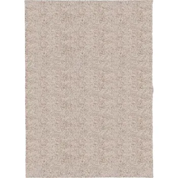 Koberec Koberec s vysokým vlasem PAMPLONA 140 x 200 cm béžový, 30 mm vlas