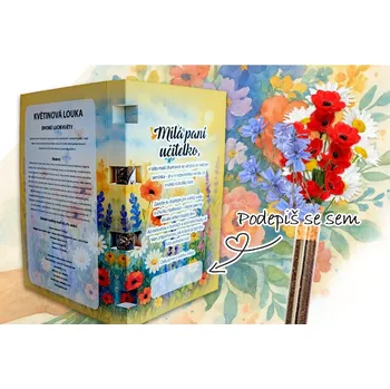 Dárková krabička LIPOO INTERAKTIVNÍ DÁRKOVÁ KARTA S LUČNÍM KVÍTÍM