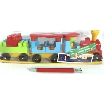 ostatní stavebnice Kraftika Stavebnice "Kouzelný vlak", 31 dílů