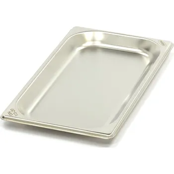 Dóza na potraviny Gastronádoba 1/3 GN – hloubka 2 cm – 32,5 x 17,6 cm – nerezová ocel