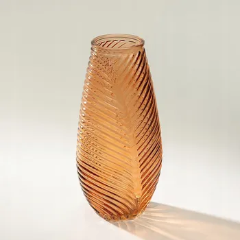 Váza Skleněná váza Leaf I 13x10x29 cm