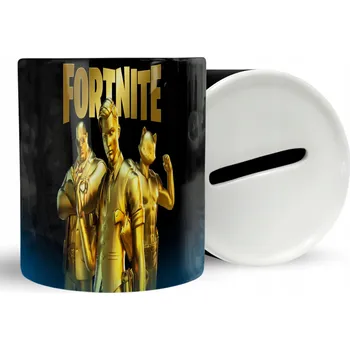 Obraz KERAMICKÉ POKLADNIČKA FORTNITE HRA NÁPAD NA DÁREK MNOHO VZORŮ